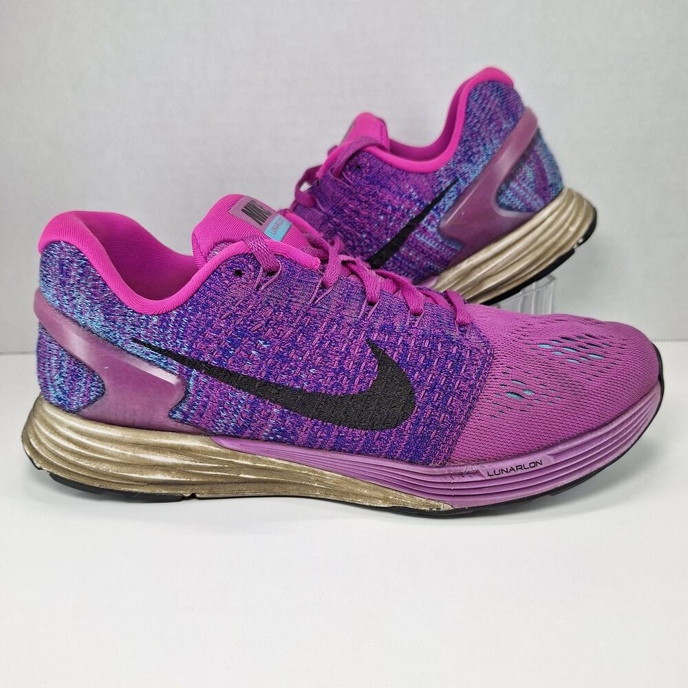 Nike LunarGlide 7 Womens 7.5 Purple 747356-504 Athletic Running Shoes Sneakers